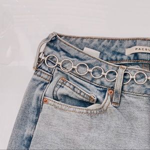 brandy silver chain belt